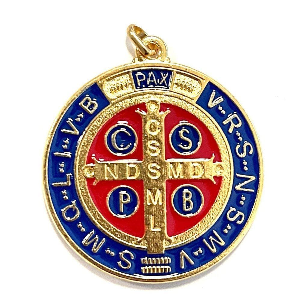 Saint Benedict 2" Medal - Exorcism - Medalla De San Benito Blessed By Pope | Catholically