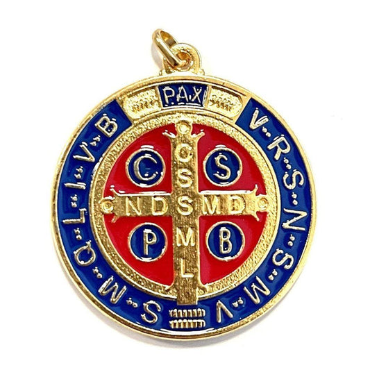 Saint Benedict 2" Medal - Exorcism - Medalla De San Benito Blessed By Pope | Catholically
