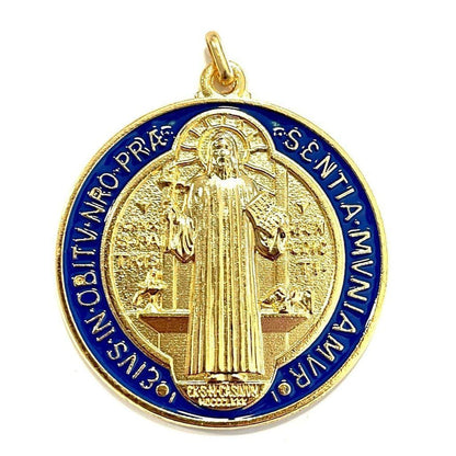 Saint Benedict 2" Medal - Exorcism - Medalla De San Benito Blessed By Pope | Catholically