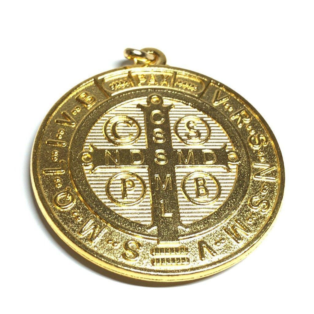 Saint Benedict 2" Medal Exorcism Medalla De San Benito Blessed By Pope | Catholically