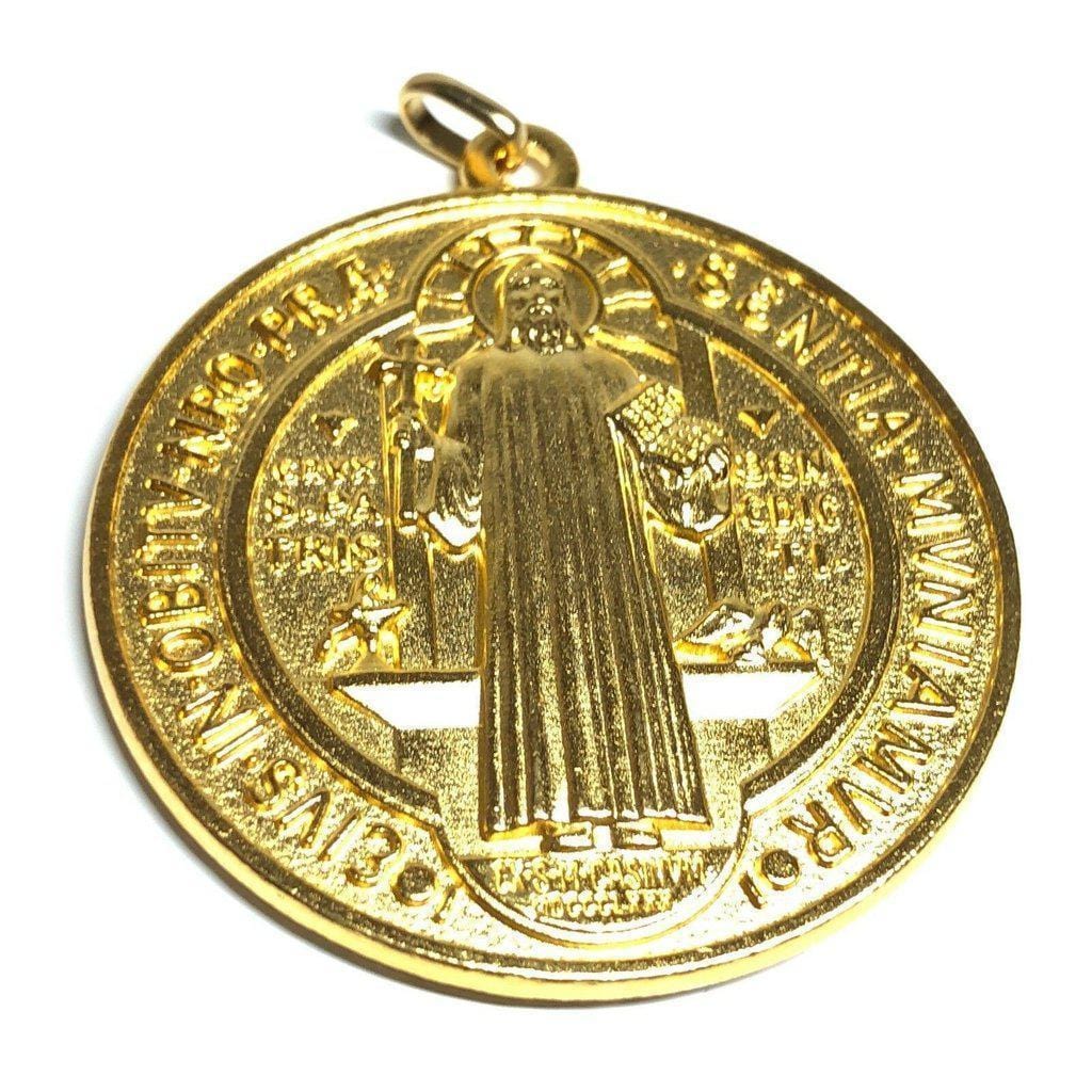 Saint Benedict 2" Medal Exorcism Medalla De San Benito Blessed By Pope | Catholically