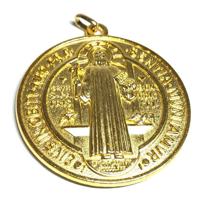 Saint Benedict 2" Medal Exorcism Medalla De San Benito Blessed By Pope | Catholically