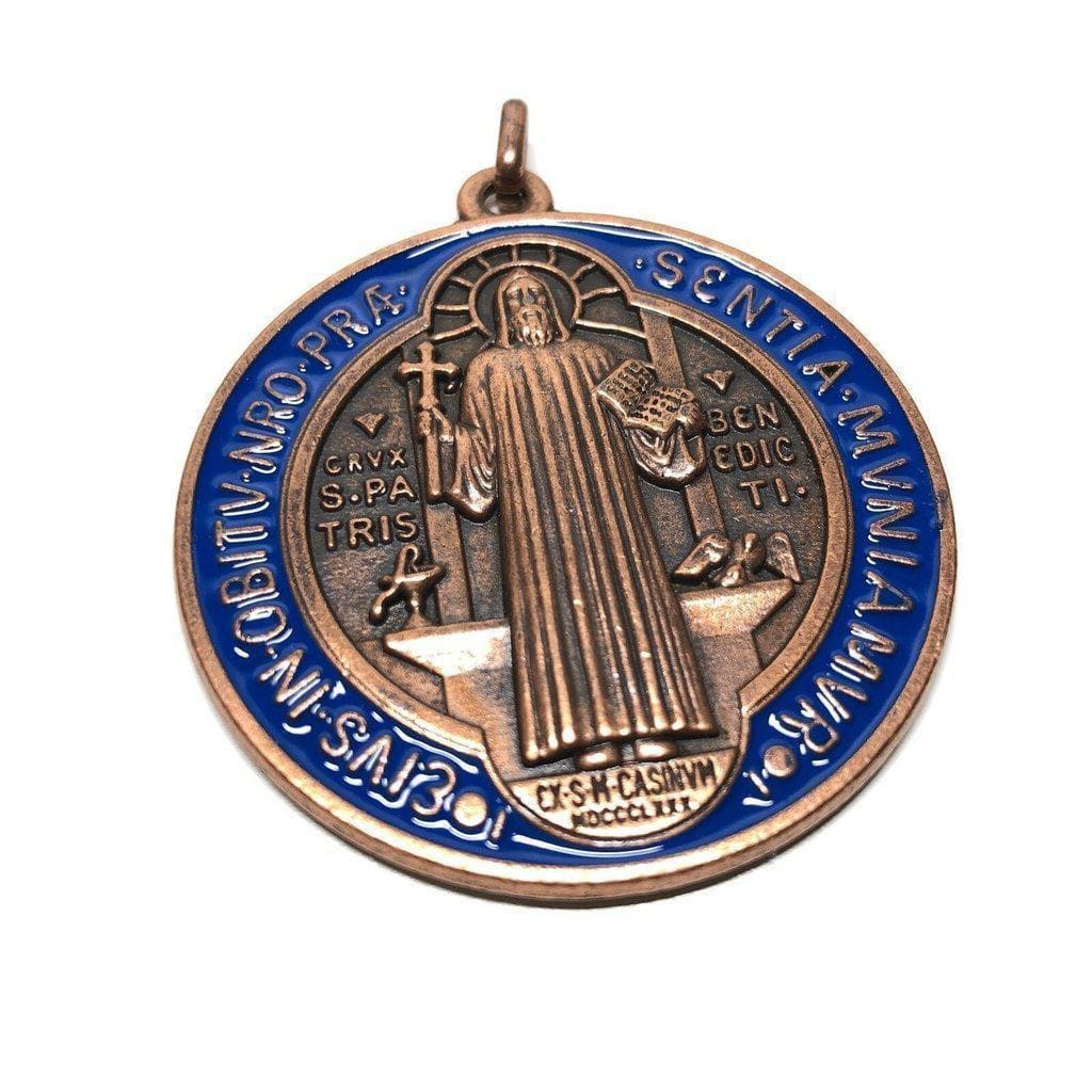 Saint Benedict 2" Medal   Exorcism   Medalla De San Benito Blessed By Pope | Catholically