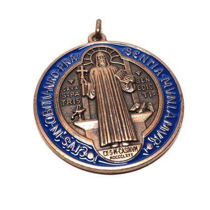 Saint Benedict 2" Medal   Exorcism   Medalla De San Benito Blessed By Pope | Catholically