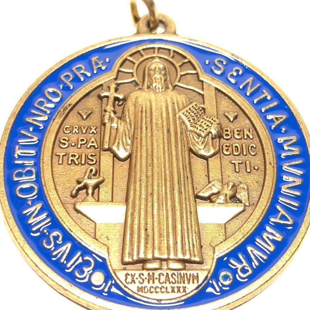 Saint Benedict 2" Medal - Exorcism - Medalla De San Benito Blessed By Pope | Catholically