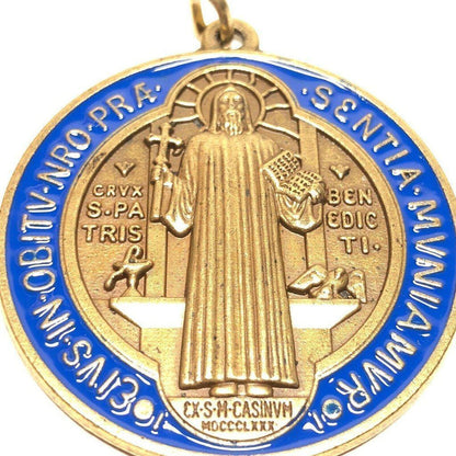 Saint Benedict 2" Medal - Exorcism - Medalla De San Benito Blessed By Pope | Catholically