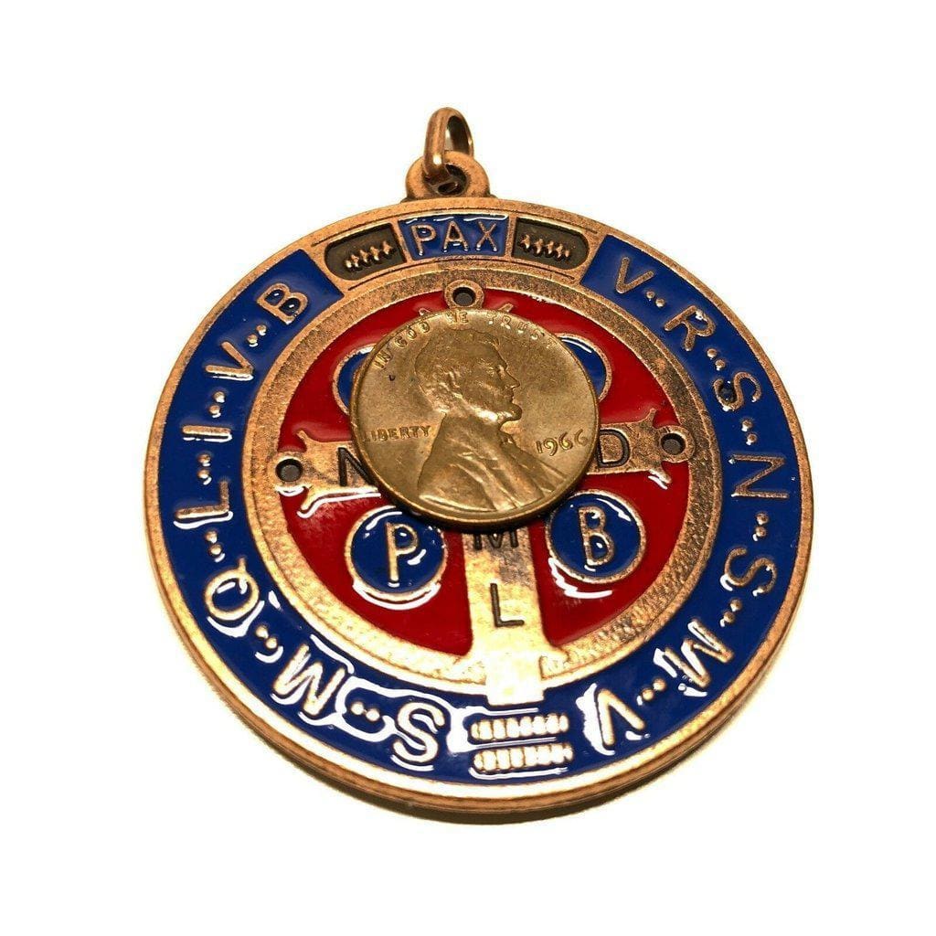 Saint Benedict 2" Medal - Exorcism - Medalla De San Benito Blessed By Pope | Catholically