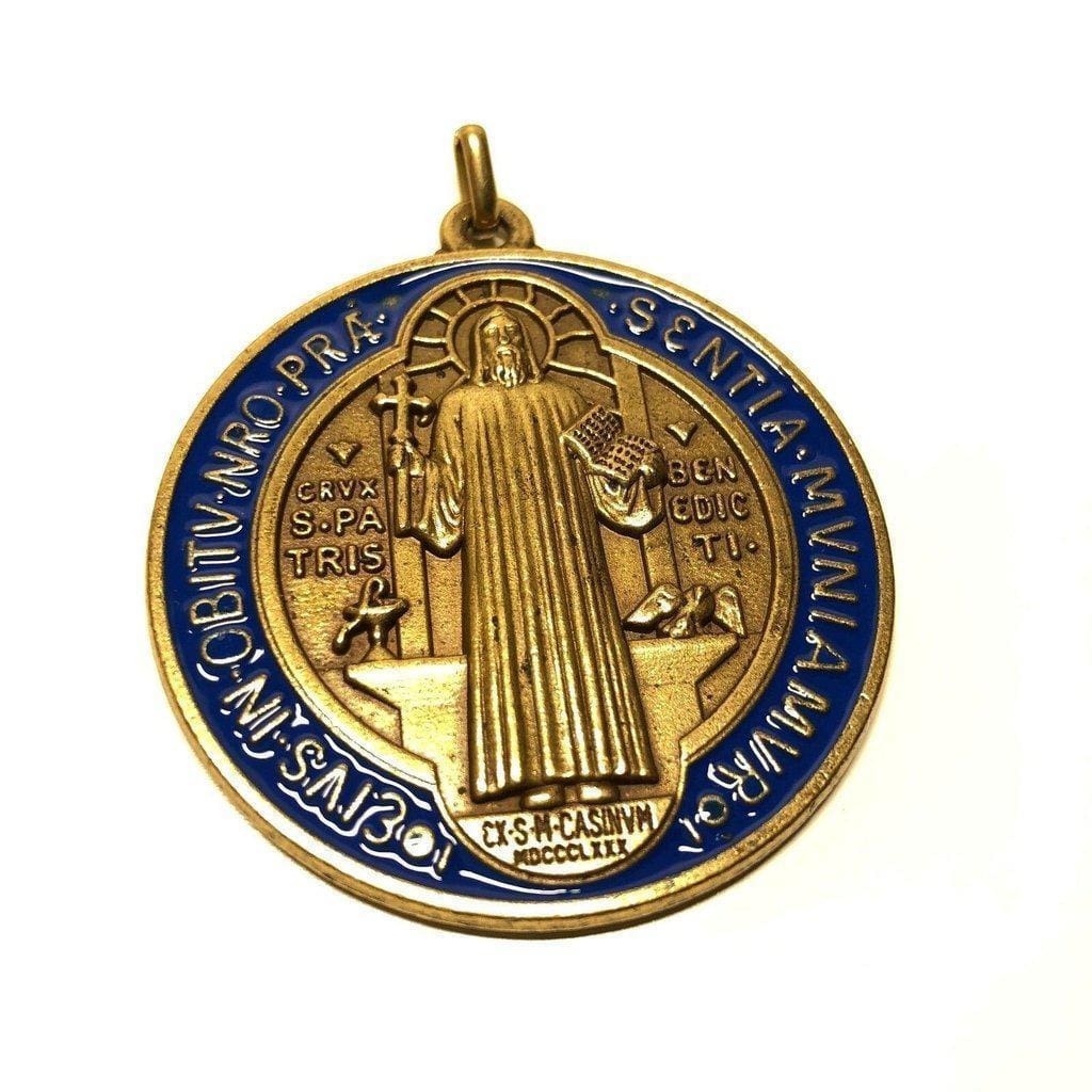 Saint Benedict 2" Medal - Exorcism - Medalla De San Benito Blessed By Pope | Catholically