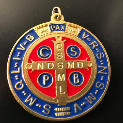 Saint Benedict 2" Medal - Exorcism - Medalla De San Benito Blessed By Pope | Catholically