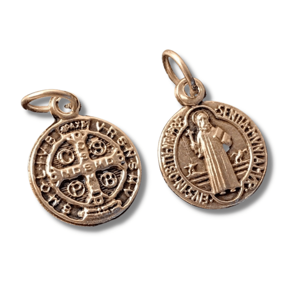 Saint Benedict 4x Set - 1/2" Medal - Catholic Exorcism - Blessed By Pope | Catholically