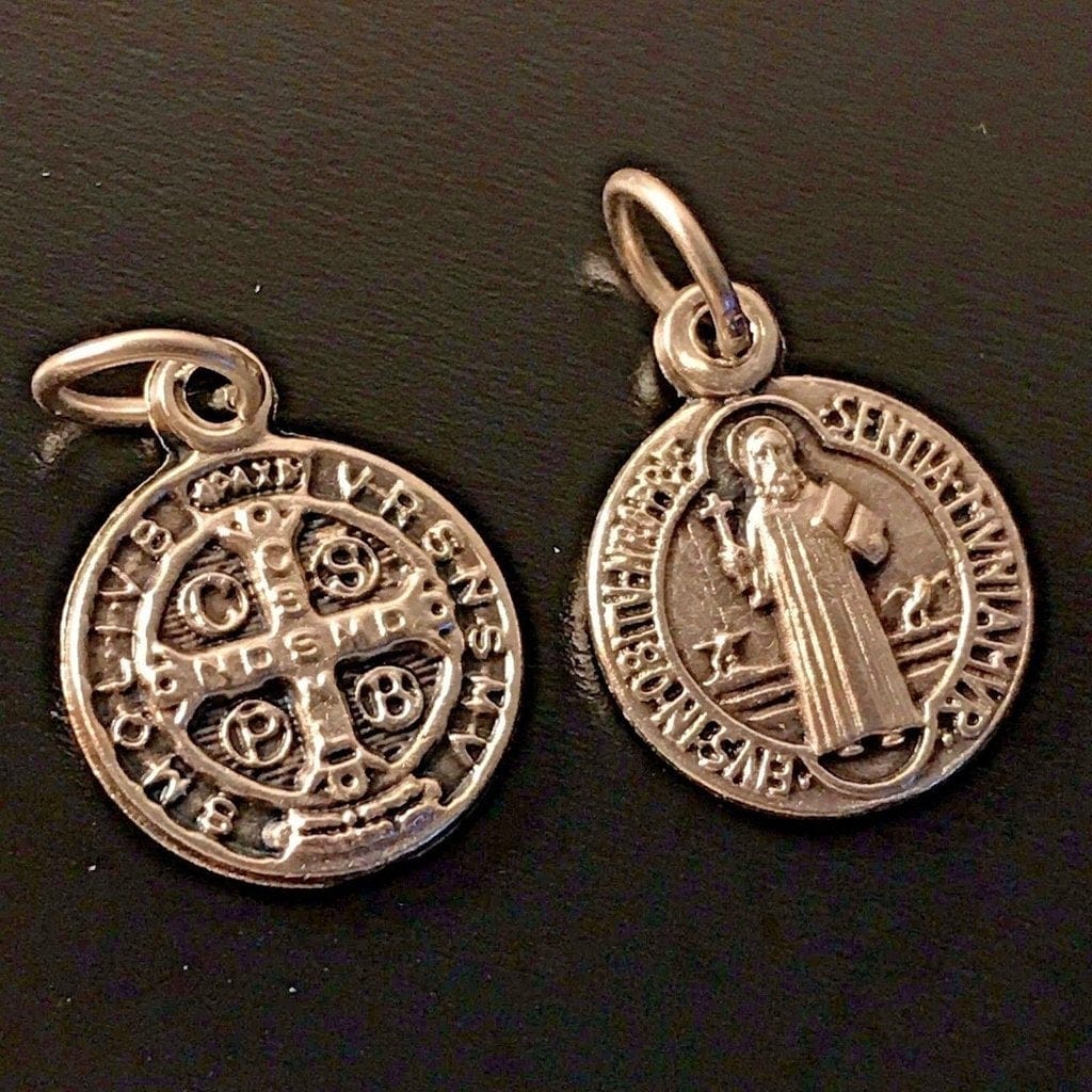 Saint Benedict 4x Set - 1/2" Medal - Catholic Exorcism - Blessed By Pope | Catholically