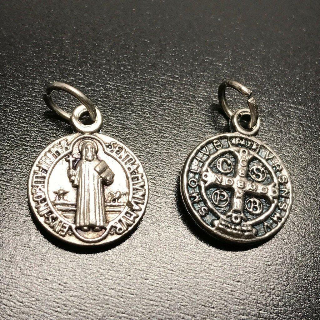 Saint Benedict 4x Set - 1/2" Medal - Catholic Exorcism - Blessed By Pope | Catholically