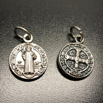 Saint Benedict 4x Set - 1/2" Medal - Catholic Exorcism - Blessed By Pope | Catholically