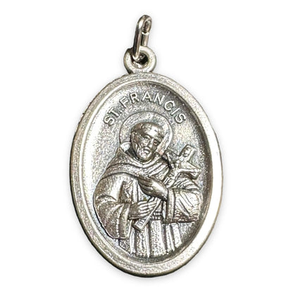 Saint Francis of Assisi relic medal - Franciscan Pendant - Blessed By Pope | Catholically