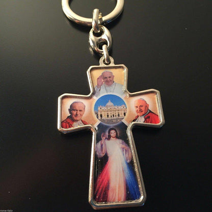 Saint Jpii - Canonization Key Ring-Key Chain-Medallion-Blessed 04-27 By Pope | Catholically