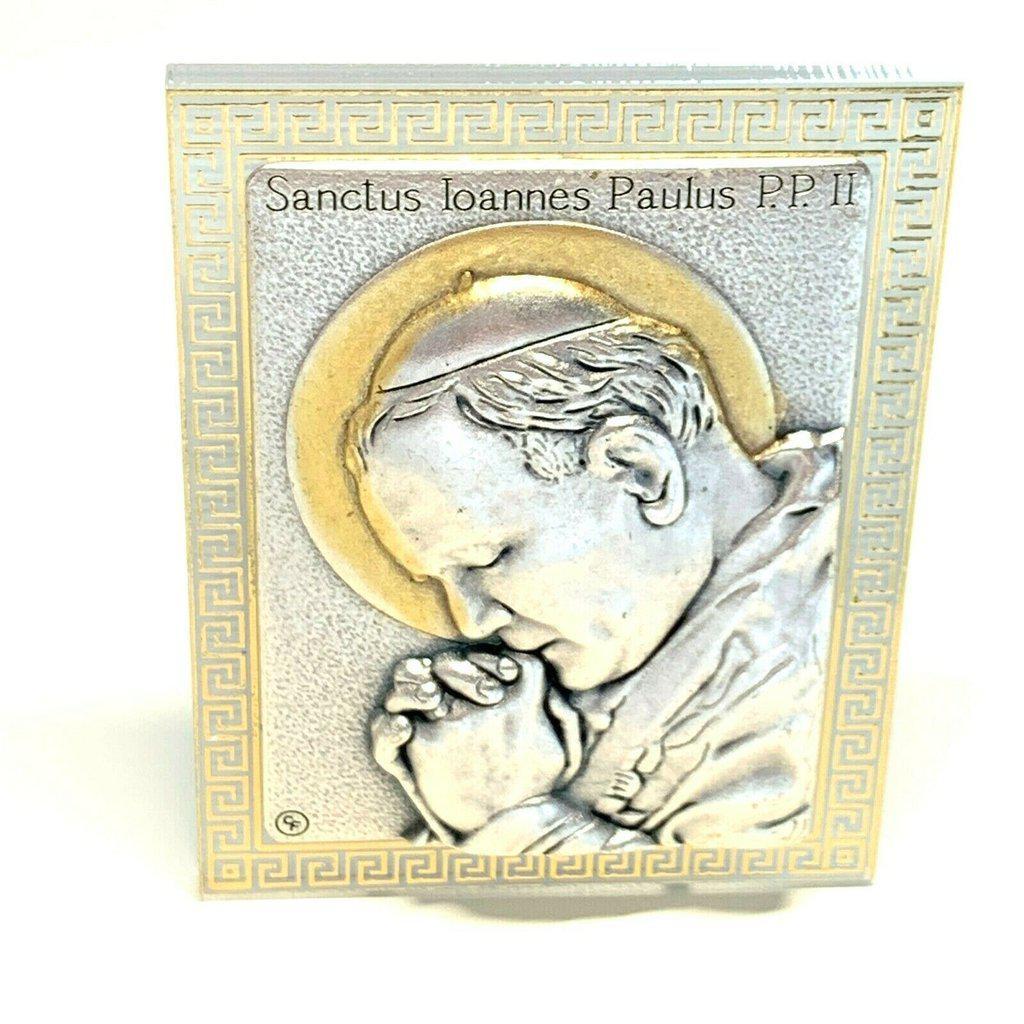 Saint Jpii St John Paul Ii Canonization Plaque Blessed by Pope-Plates | Catholically
