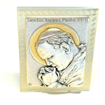 Saint Jpii St John Paul Ii Canonization Plaque Blessed by Pope-Plates | Catholically
