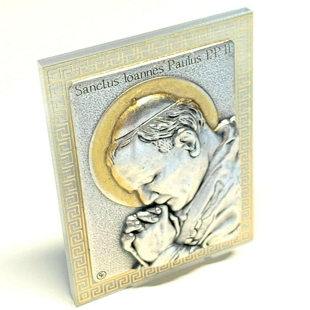 Saint Jpii St John Paul Ii Canonization Plaque Blessed by Pope-Plates | Catholically
