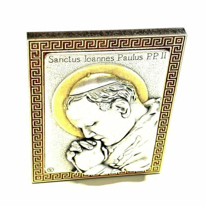 Saint Jpii St John Paul Ii Canonization Plaque Blessed by Pope-Plates | Catholically