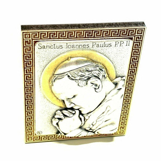 Saint Jpii St John Paul Ii Canonization Plaque Blessed by Pope-Plates | Catholically