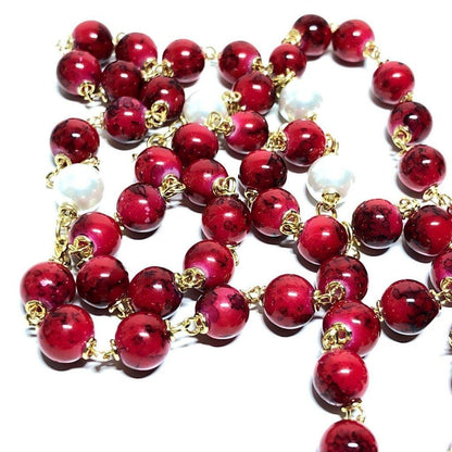 Saint JPII - St.John Paul II Pope - Blessed Rosary With Relic Ex-Indumentis | Catholically