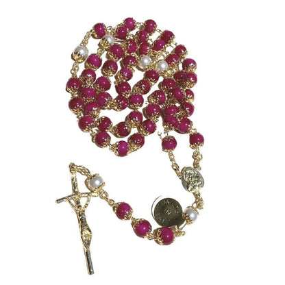 Saint JPII - St.John Paul II Pope - Blessed Rosary with Relic Ex-Indumentis | Catholically