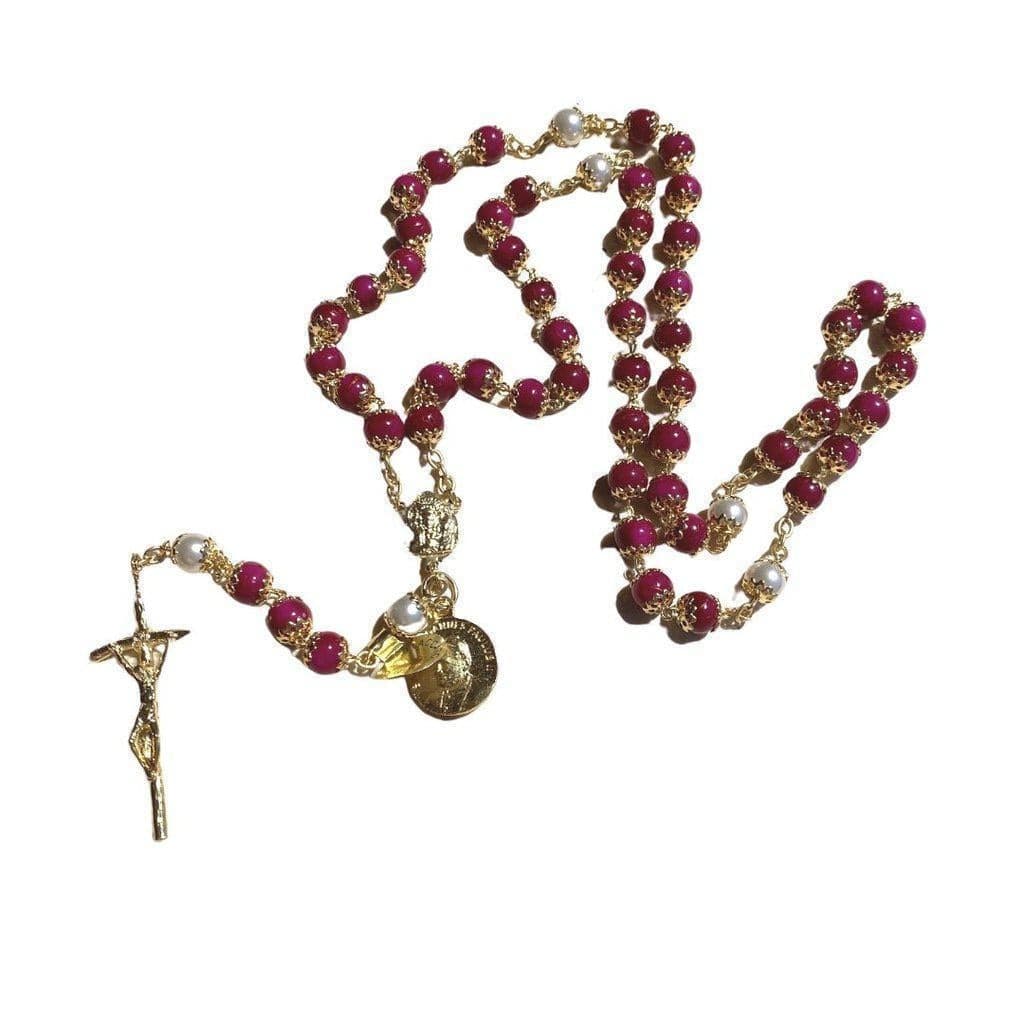 Saint JPII - St.John Paul II Pope - Blessed Rosary with Relic Ex-Indumentis | Catholically