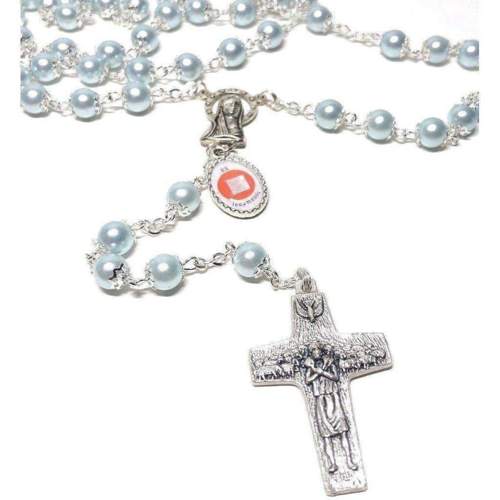Saint JPII -St.John Paul II Pope- Canonization Rosary + Medal w/ Free Relic | Catholically