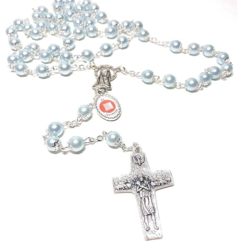Saint JPII -St.John Paul II Pope- Canonization Rosary + Medal w/ Free Relic | Catholically
