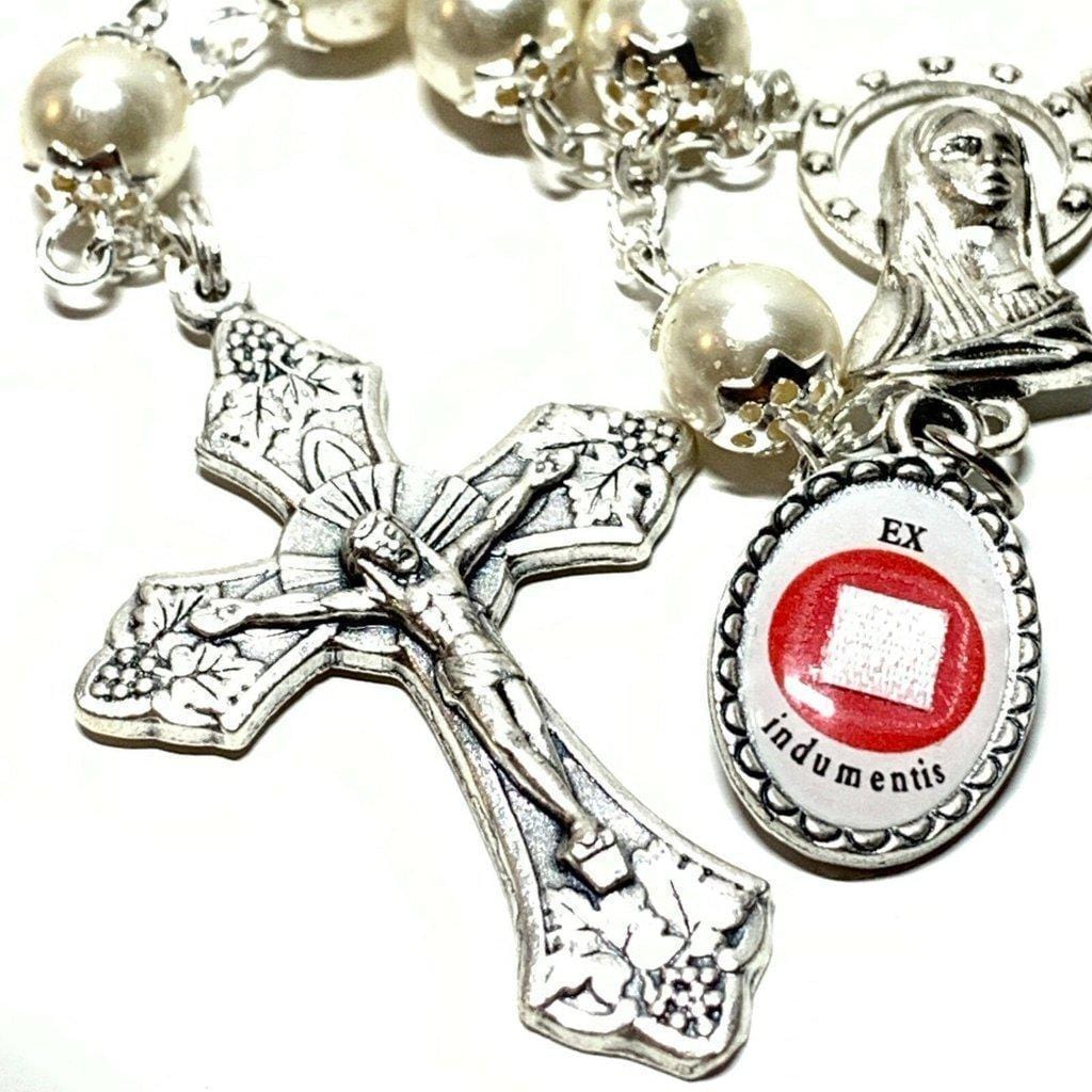 Saint JPII -St.John Paul Ii Pope- Canonization Rosary + Medal w/ Free Relic | Catholically