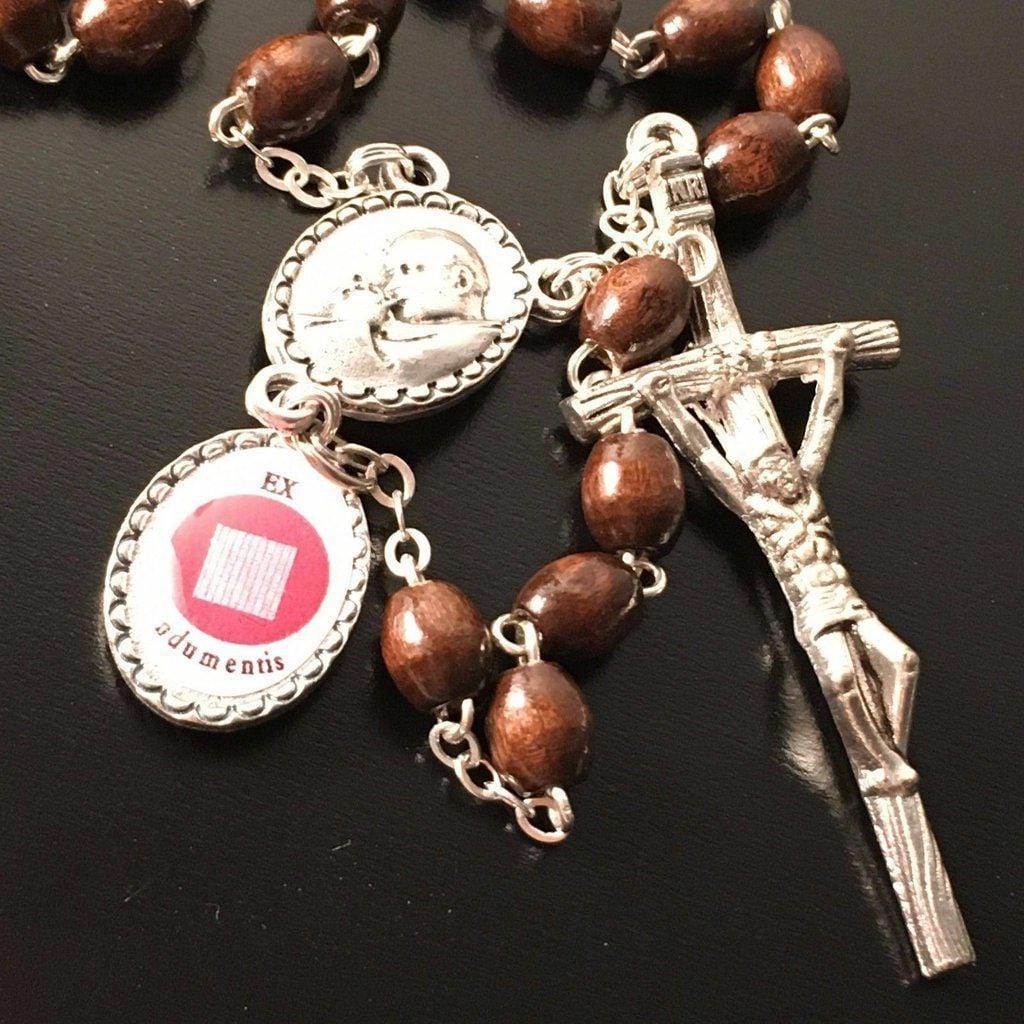 Saint JPII -St.John Paul II Pope- Canonization Rosary + Medal w/ Free Relic | Catholically