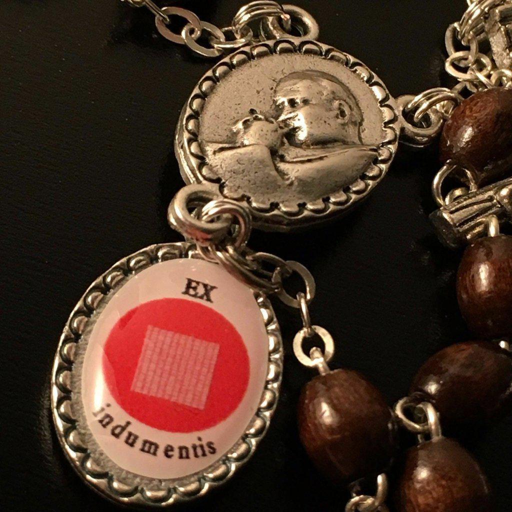 Saint JPII -St.John Paul II Pope- Canonization Rosary + Medal w/ Free Relic | Catholically