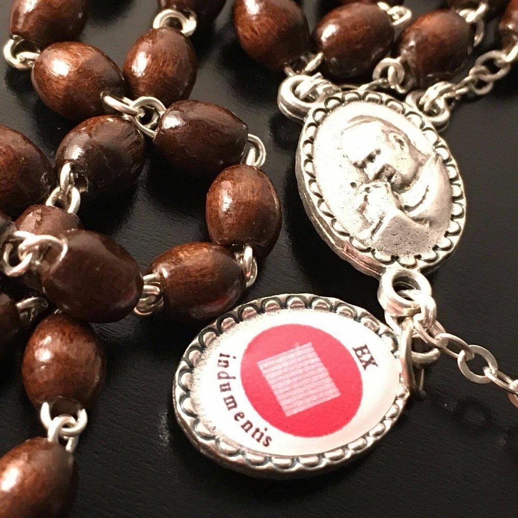 Saint JPII -St.John Paul II Pope- Canonization Rosary + Medal w/ Free Relic | Catholically