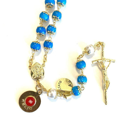 Saint JPII - St.John Paul II Pope - Gold Plated Canonization Blessed Rosary | Catholically