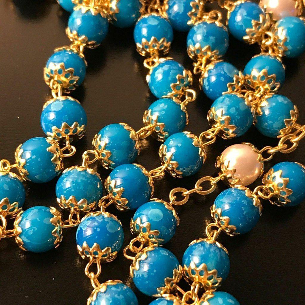 Saint JPII - St.John Paul II Pope - Gold Plated Canonization Blessed Rosary | Catholically