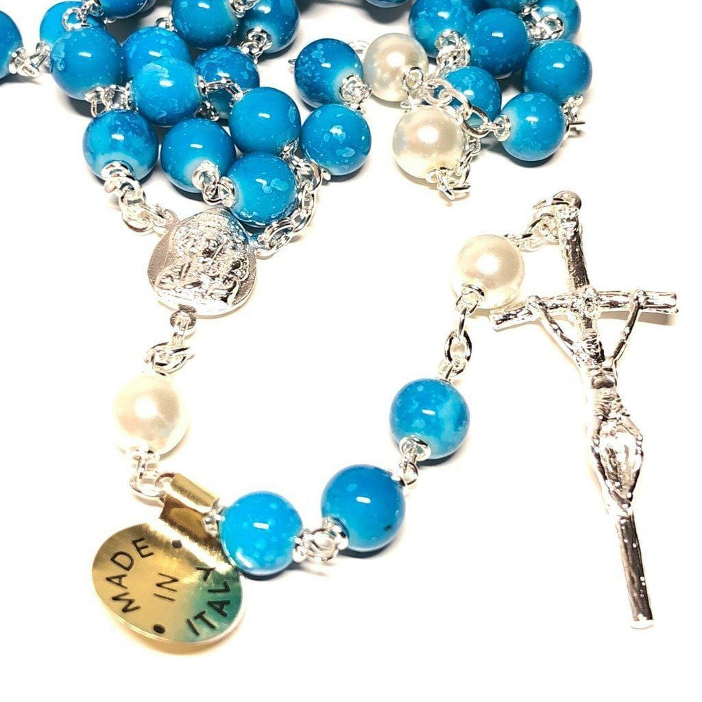 Saint JPII - St.John Paul II Pope - Silver Plated Canonization Blessed Rosary | Catholically
