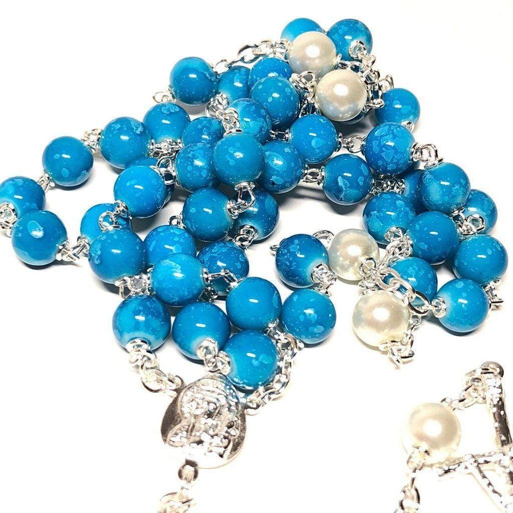 Saint JPII - St.John Paul II Pope - Silver Plated Canonization Blessed Rosary | Catholically