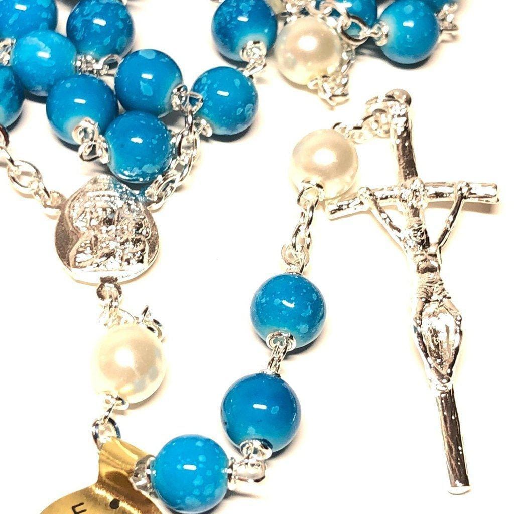 Saint JPII - St.John Paul II Pope - Silver Plated Canonization Blessed Rosary | Catholically
