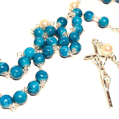 Saint JPII - St.John Paul II Pope - Silver Plated Canonization Blessed Rosary | Catholically