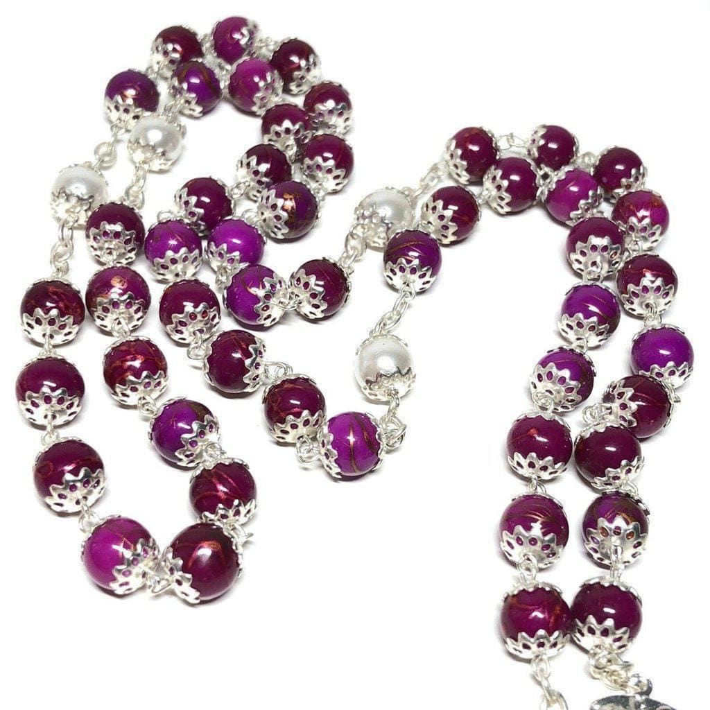 Saint JPII - St.John Paul II Pope - Silver Plated Canonization Blessed Rosary | Catholically