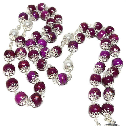 Saint JPII - St.John Paul II Pope - Silver Plated Canonization Blessed Rosary | Catholically