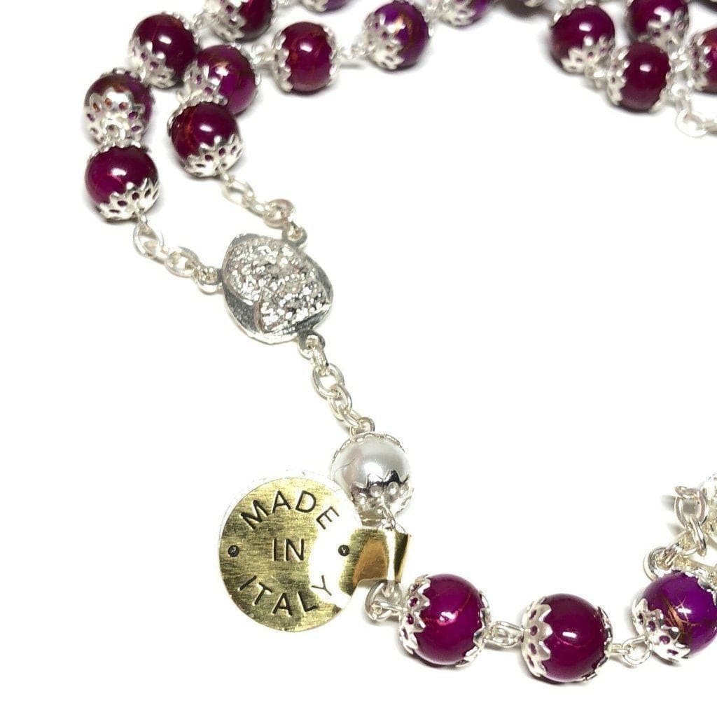 Saint JPII - St.John Paul II Pope - Silver Plated Canonization Blessed Rosary | Catholically