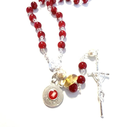 Saint JPII - St.John Paul II Pope - Silver Plated Canonization Blessed Rosary | Catholically