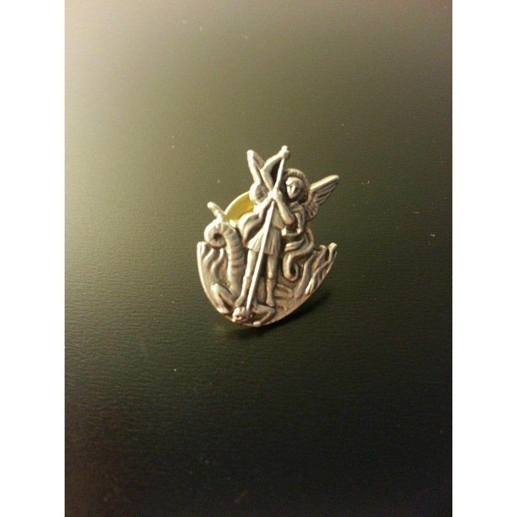 Saint Michael Archangel Pin   Guardian Angel Lapel Pin | Catholically