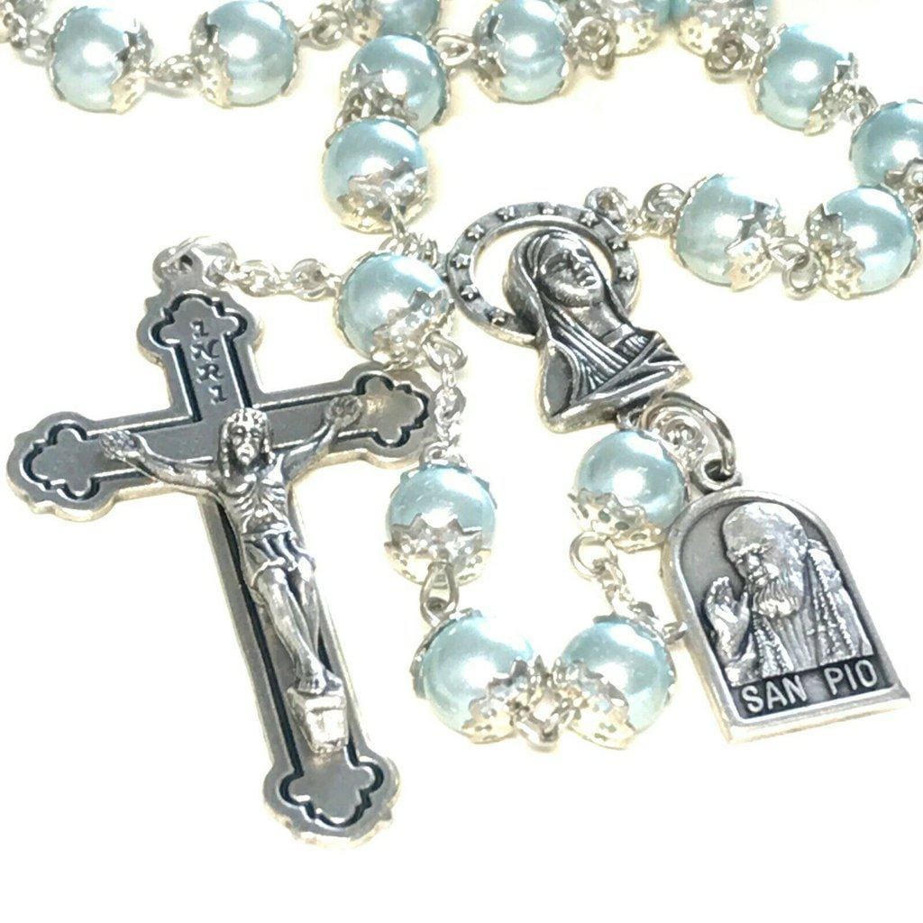 Saint Padre Pio - Prayer Rosary Blessed By Pope with Relic - St. Father Pio | Catholically