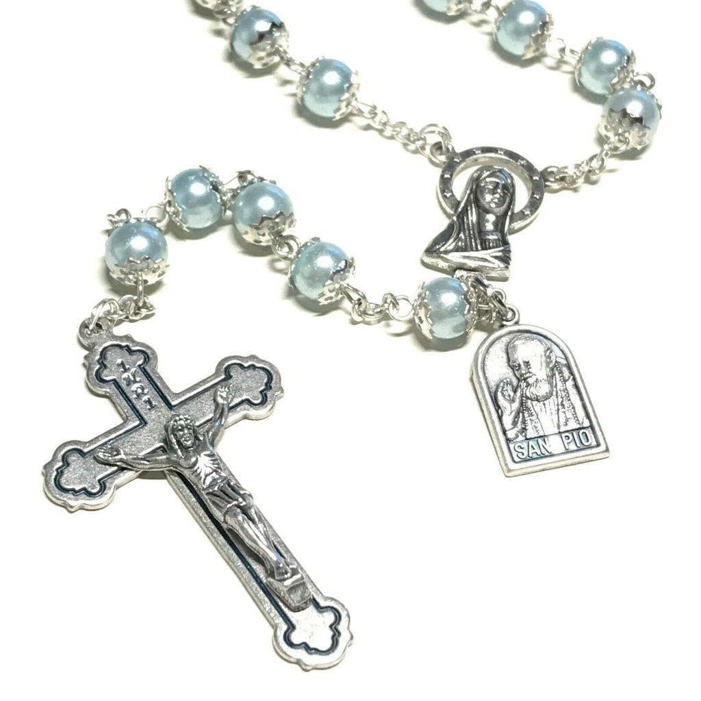 Saint Padre Pio - Prayer Rosary Blessed By Pope with Relic - St. Father Pio | Catholically