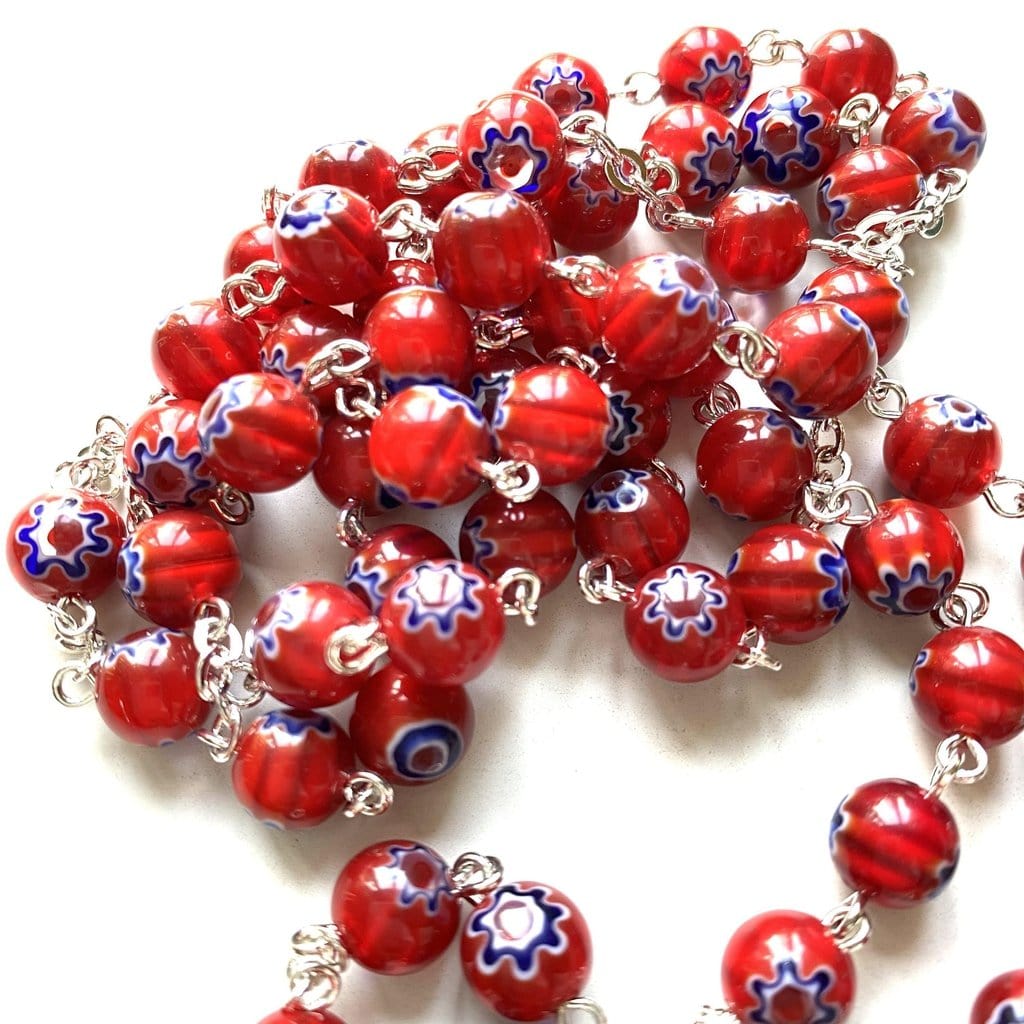 Saint Padre Pio Rosary Blessed By Pope w/ 2nd Class Free Relic - St. Father Pio | Catholically