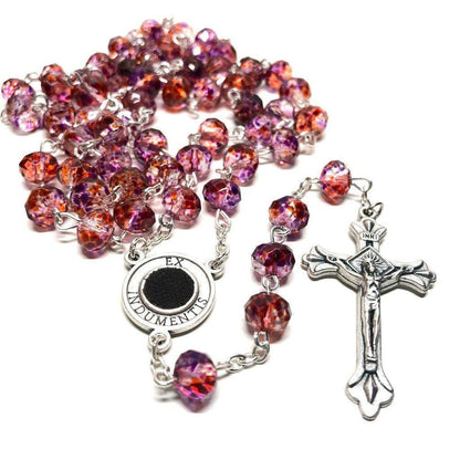 Saint Padre Pio Rosary Blessed By Pope w/ 2nd Class Relic - St. Father Pio | Catholically
