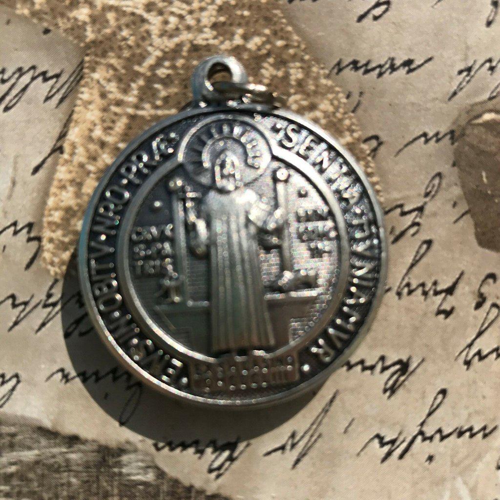 Saint St Benedict 1.5" - Medal - Catholic Exorcism - Blessed By Pope - Medalla | Catholically