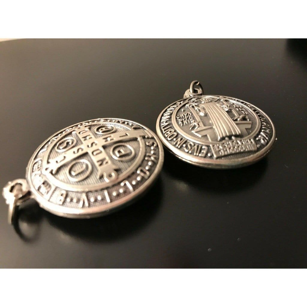 Saint St Benedict 1.5" - Medal - Catholic Exorcism - Blessed By Pope - Medalla | Catholically